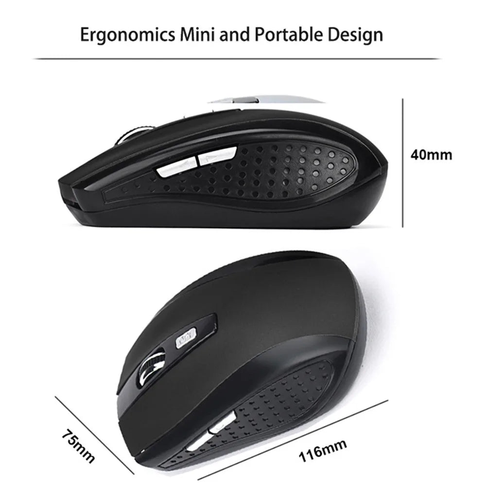 Silent Wireless Mouse - Travel & Office Edition