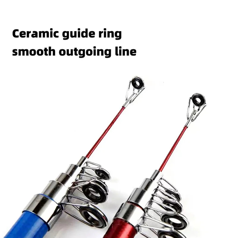 Fishing Pole Set Full Kit With Telescopic Fishing Rod