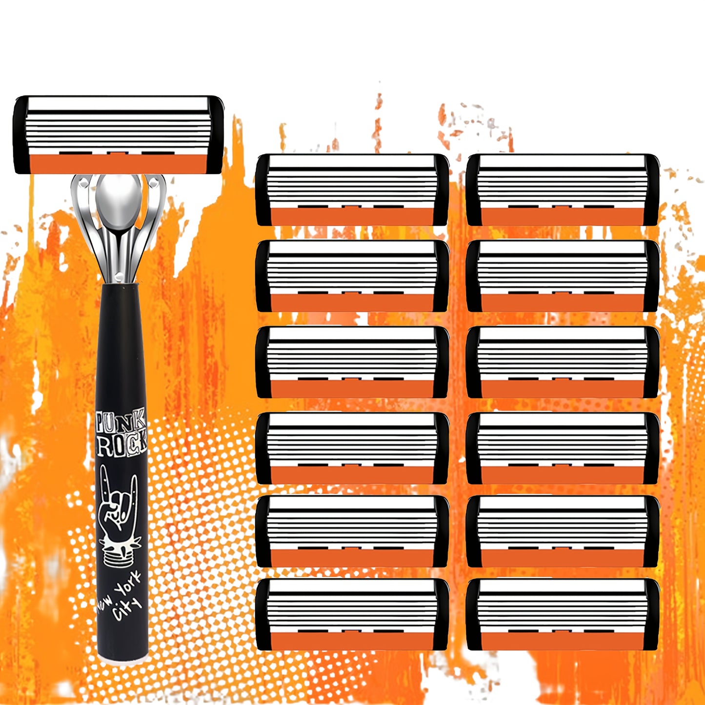 Premium Razor Set - Ultra-Sharp 6 Blades Interchangeable Heads