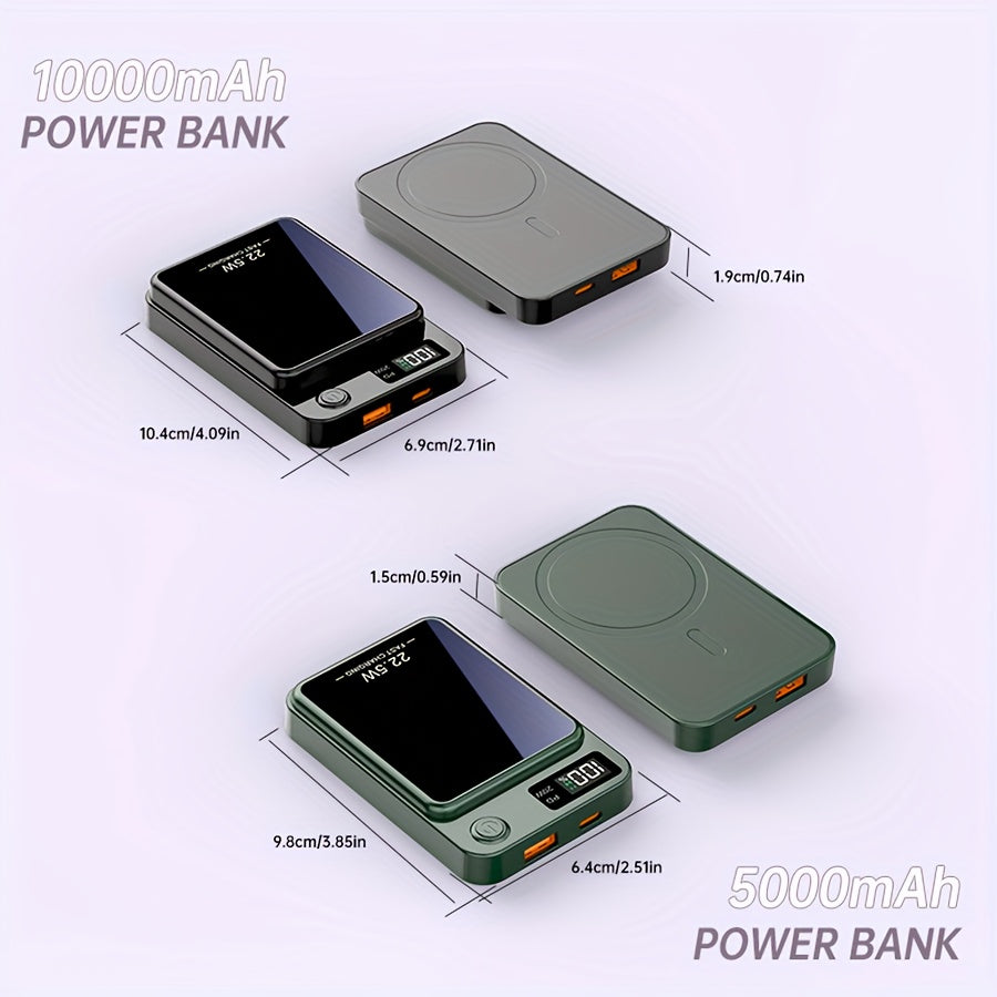 Magnetic Wireless Power Bank with LED Display
