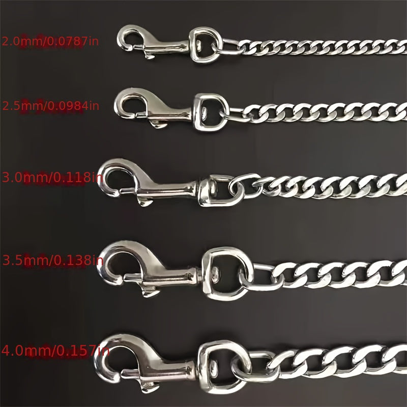 Flat Iron Chain Dog Leash