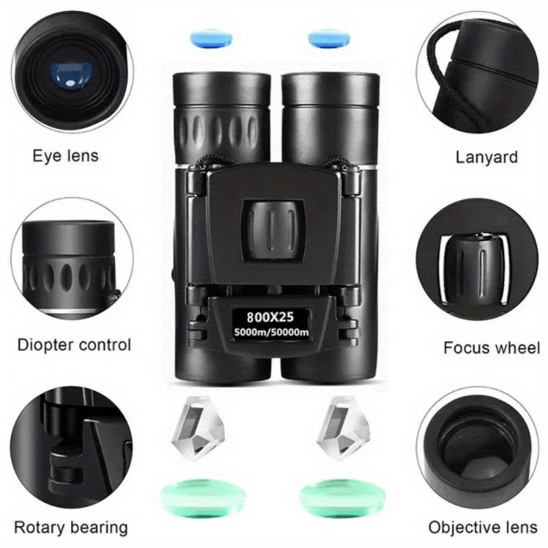 800x25 High-Power Long-Range Binoculars