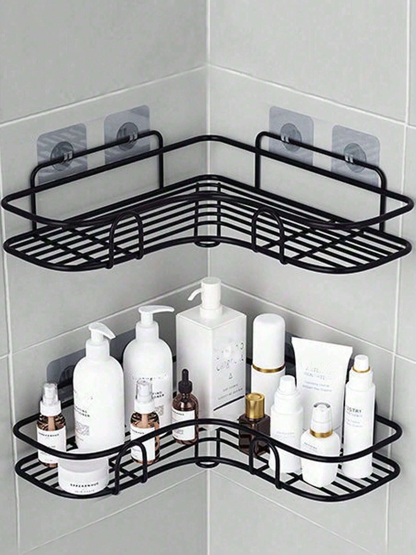 shelf attached in shower
