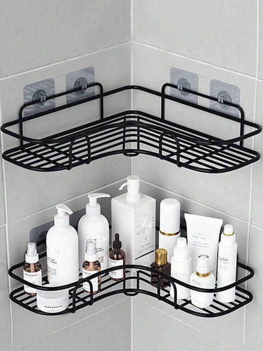 shelf attached in shower

