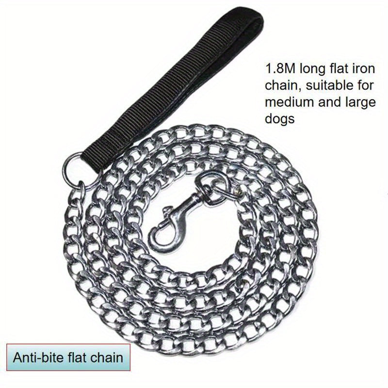Flat Iron Chain Dog Leash