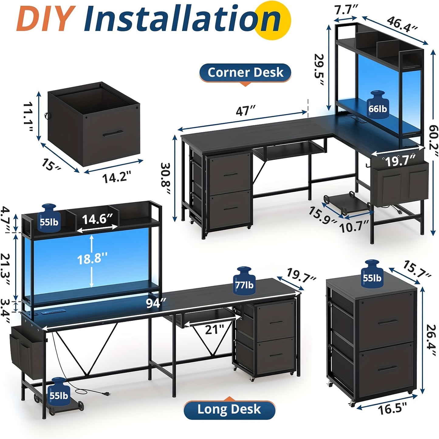 Gaming Desk L Shaped