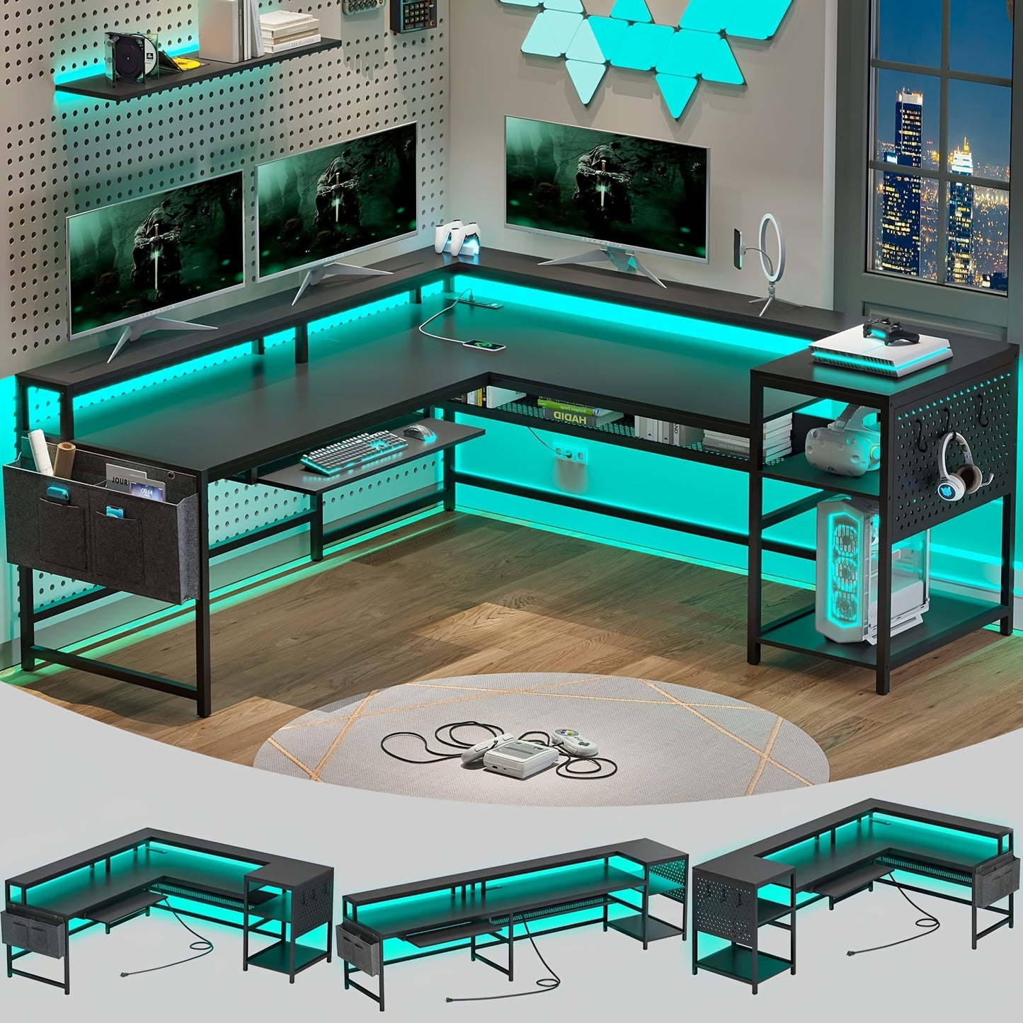 L Shaped Gaming Desk