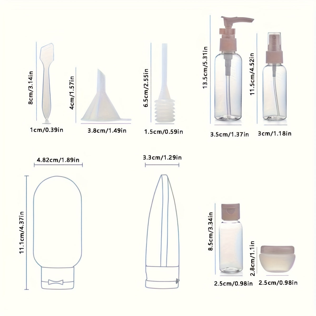 Makeup Spray Bottle Travel Package