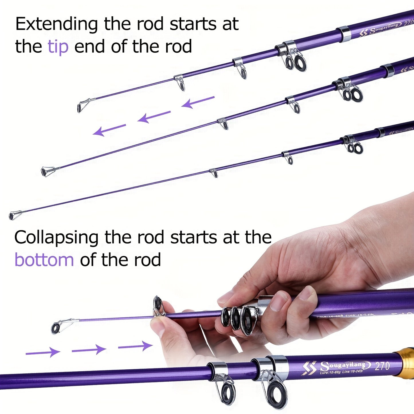 Telescopic Fishing Rod