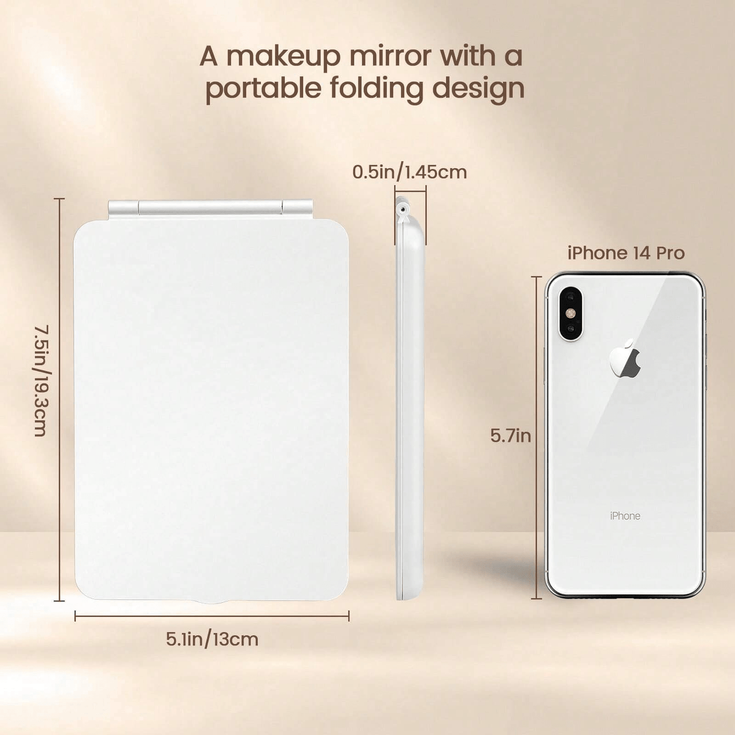 Travel Makeup Mirror with 10X Magnifying Mirror
