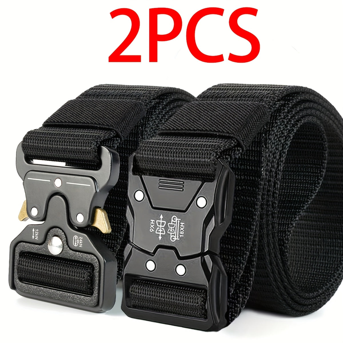 2pcs Belt with Quick Release Buckle