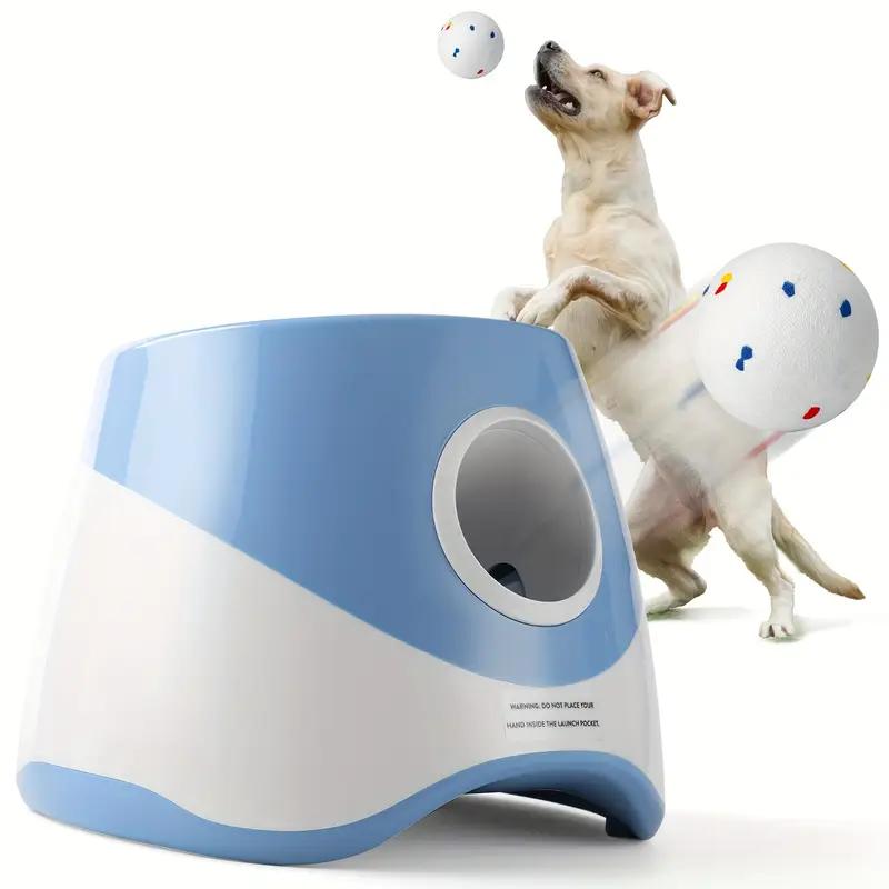 Automatic dog ball launcher with tennis balls