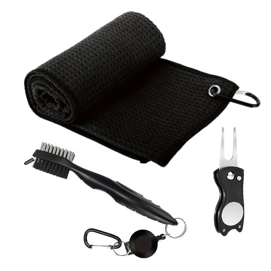 Golf Club Brush and Towel Cleaner Kit