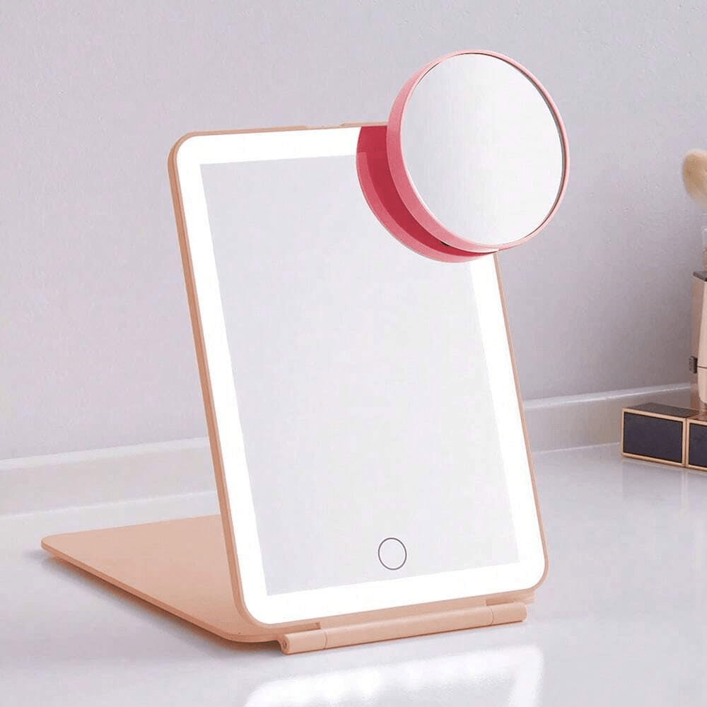 Travel Makeup Mirror with 10X Magnifying Mirror