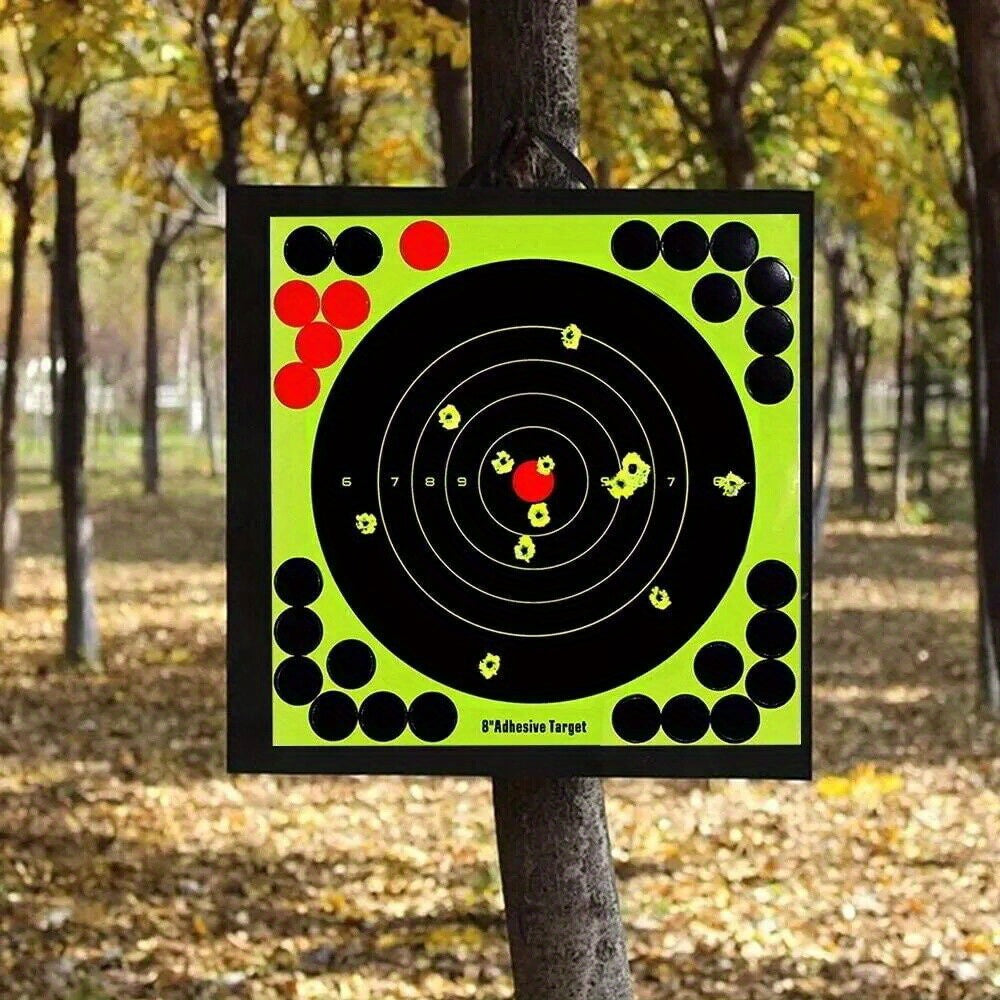50-Pack 8-Inch High-Visibility Shooting Targets