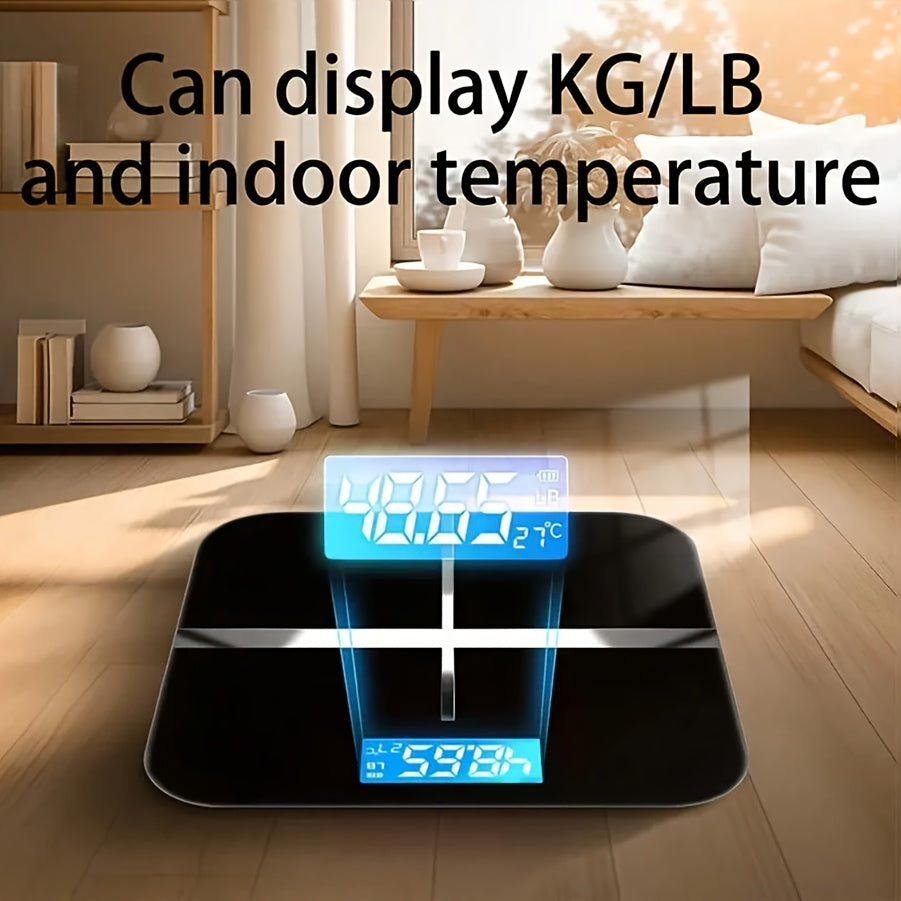 Digital Bathroom Scale with LCD Display – High Precision