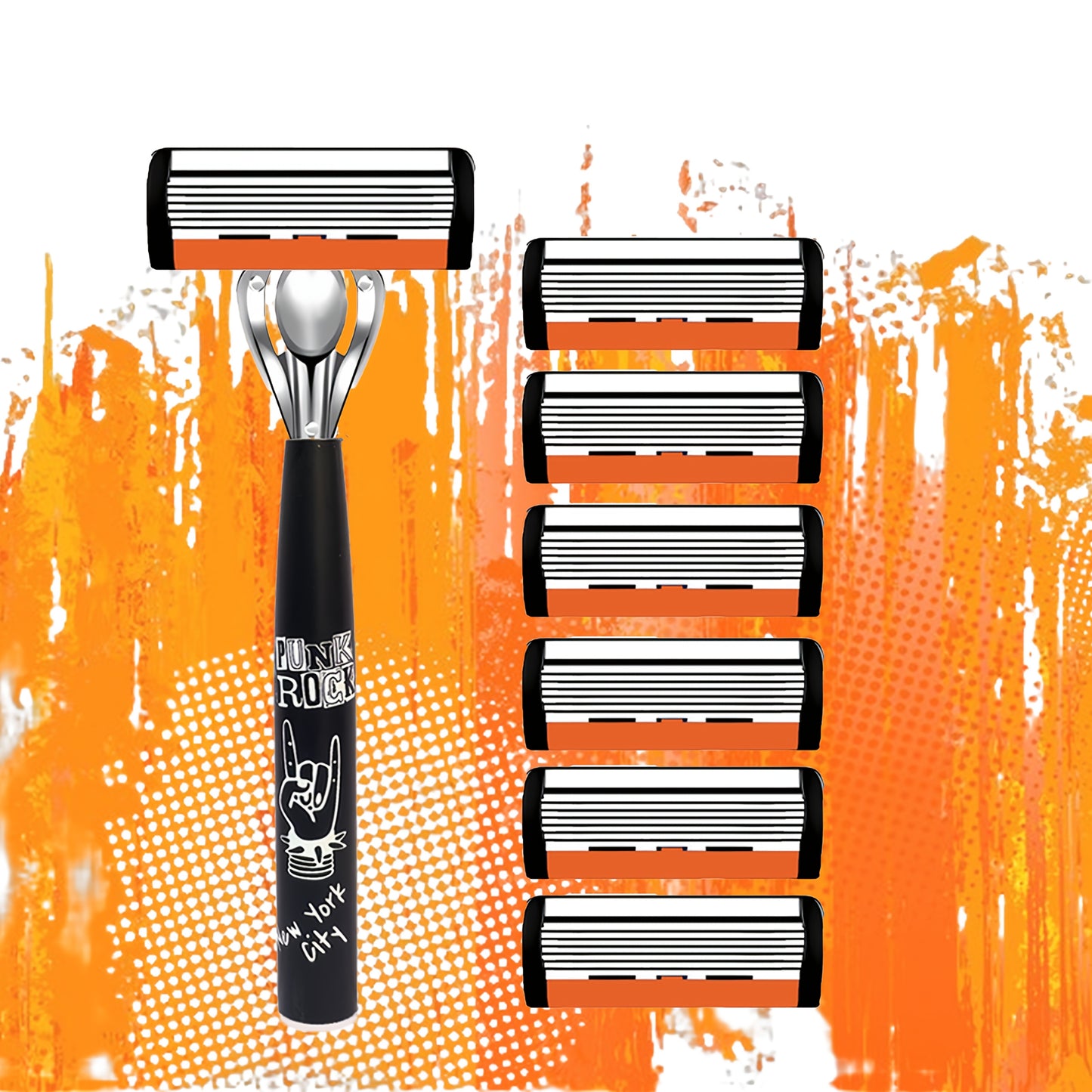 Premium Razor Set - Ultra-Sharp 6 Blades Interchangeable Heads