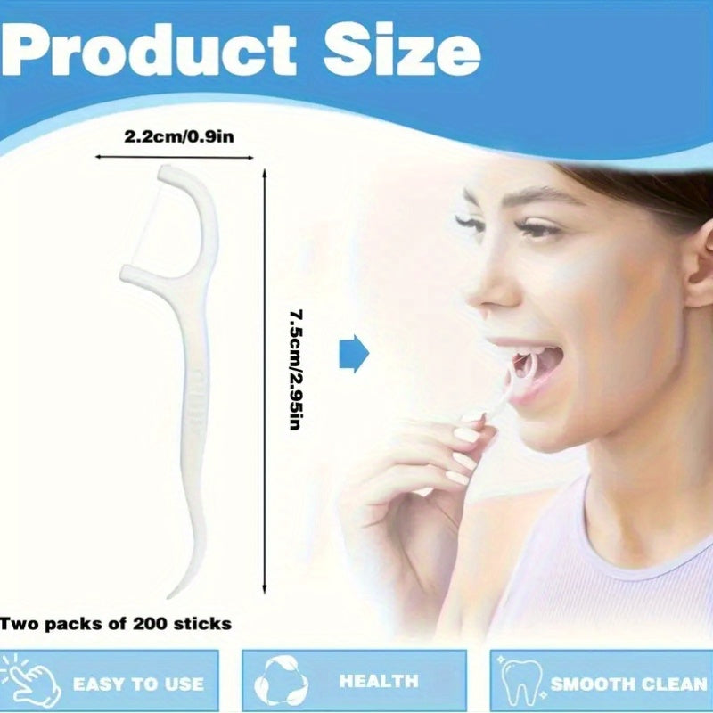 Dental Floss Sticks Set - Deep Cleaning, Portable 100 ct
