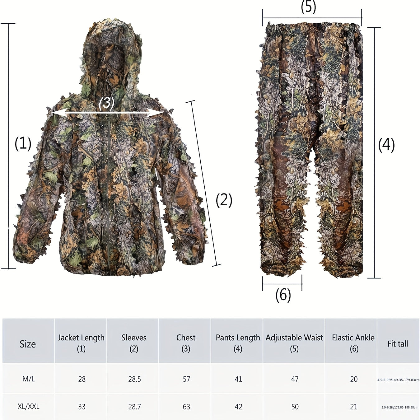 Lightweight Camouflage Hunting Suit