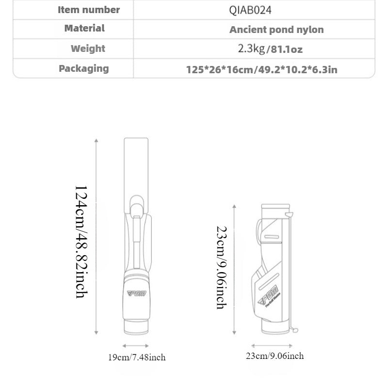 PGM Golf Club Bag with Stand