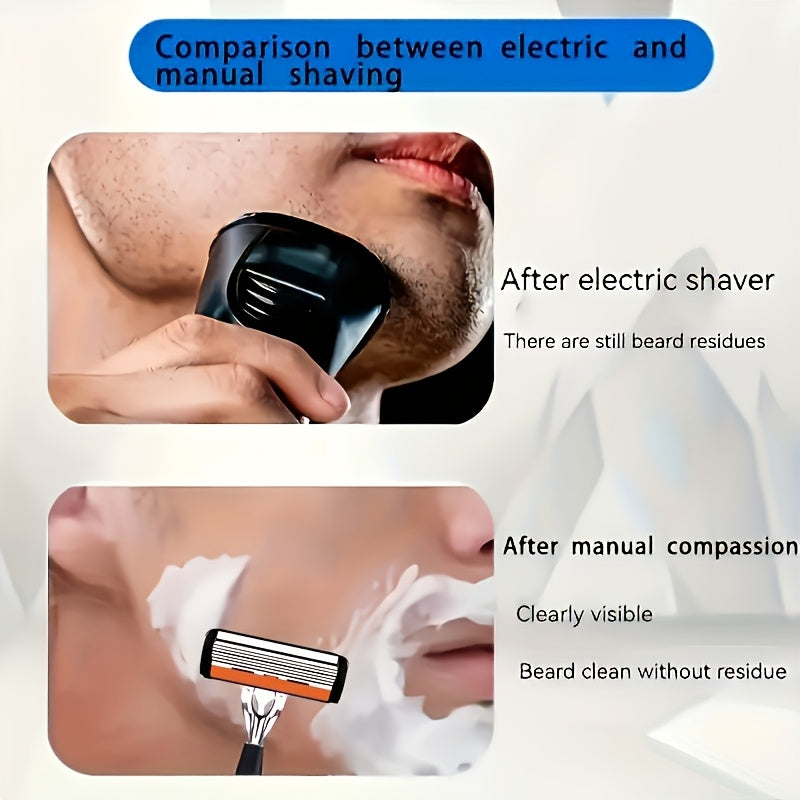 Premium Razor Set - Ultra-Sharp 6 Blades Interchangeable Heads