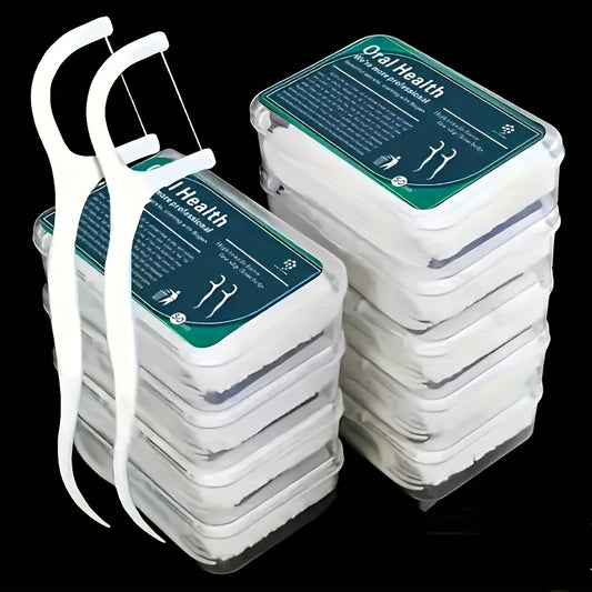 Dental Floss Sticks Set - Deep Cleaning, Portable 100 ct