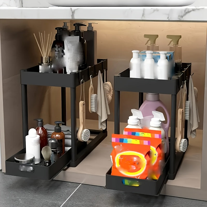 abs plastic under sink organizer water resistant shelf