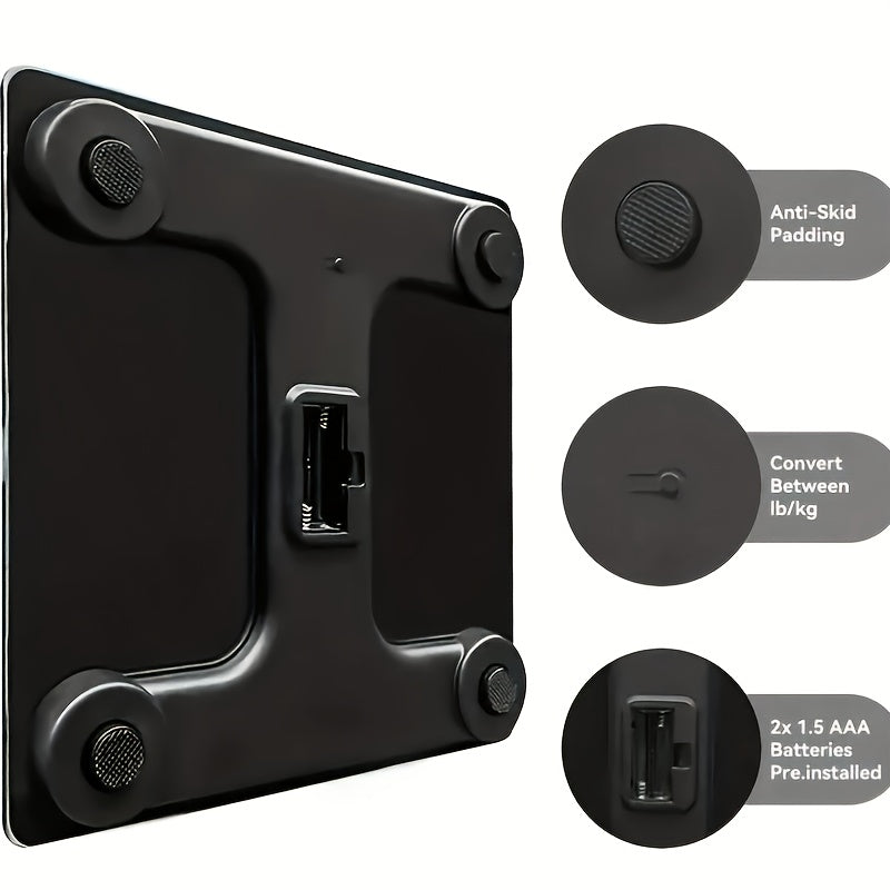 Digital Bathroom Scale with LCD Display – High Precision