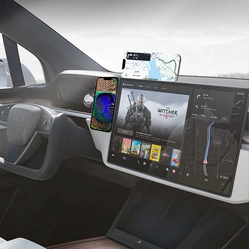 Magnetic Laptop Phone Holder