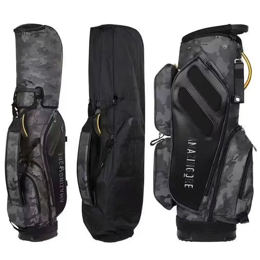 2026 NEW Golf Bag Men's Club Bag Multi-Functional Golf Bag with Built-in Shoe Bag Skull Standard Golf Bag