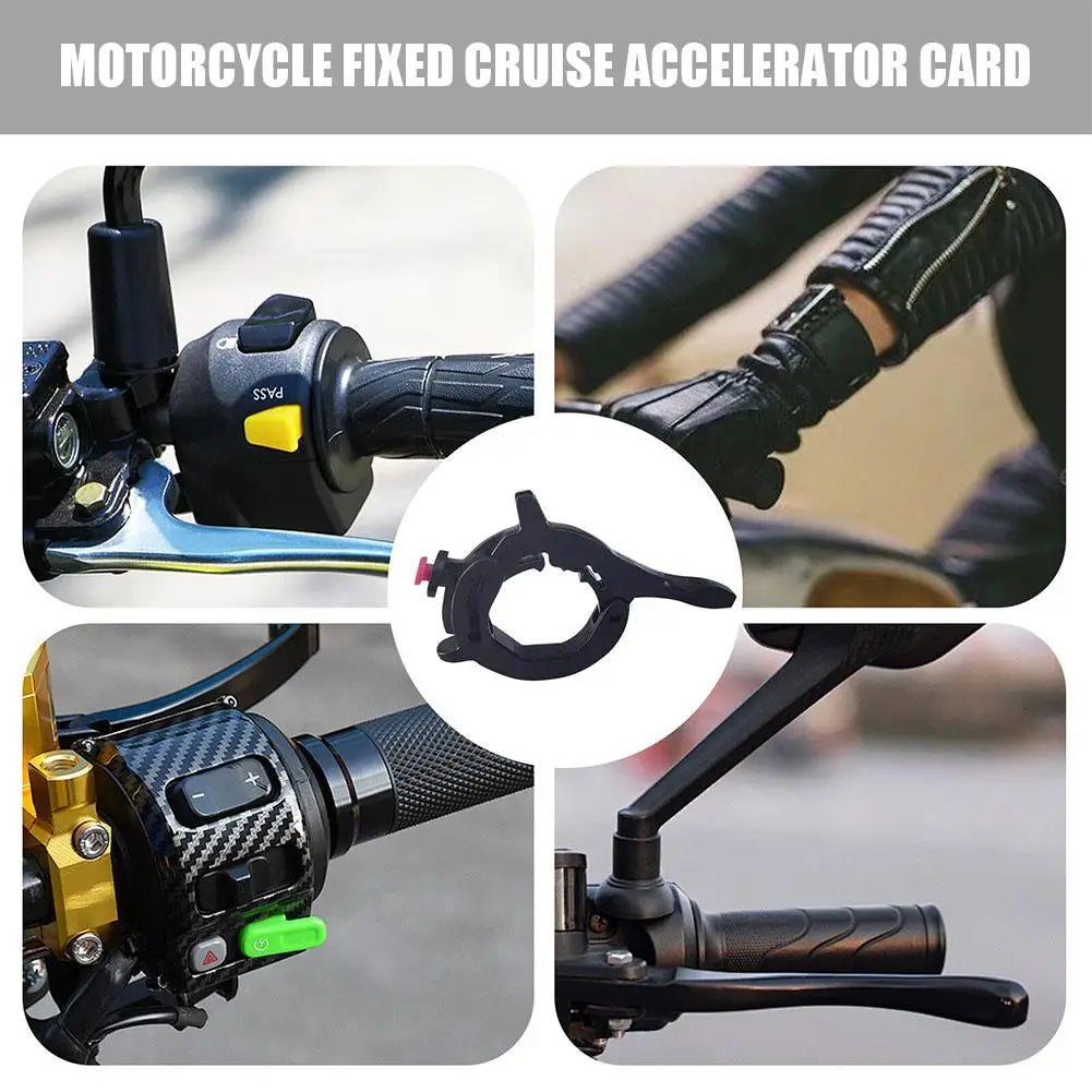 Universal motorcycle throttle grip assist for long-distance riding