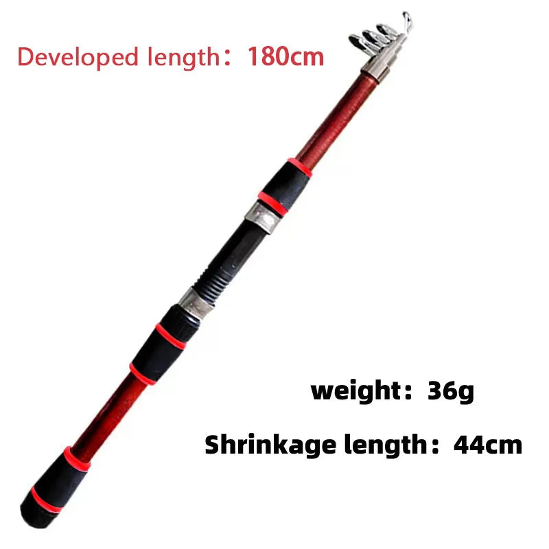 Fishing Pole Set Full Kit With Telescopic Fishing Rod