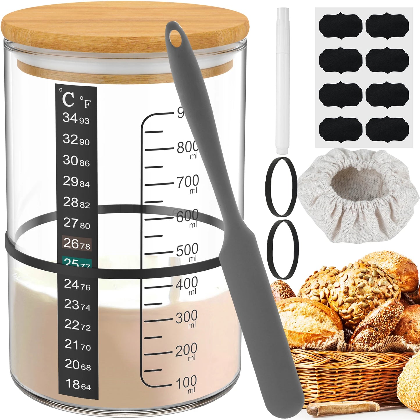 Sourdough Starter Jar Kit
