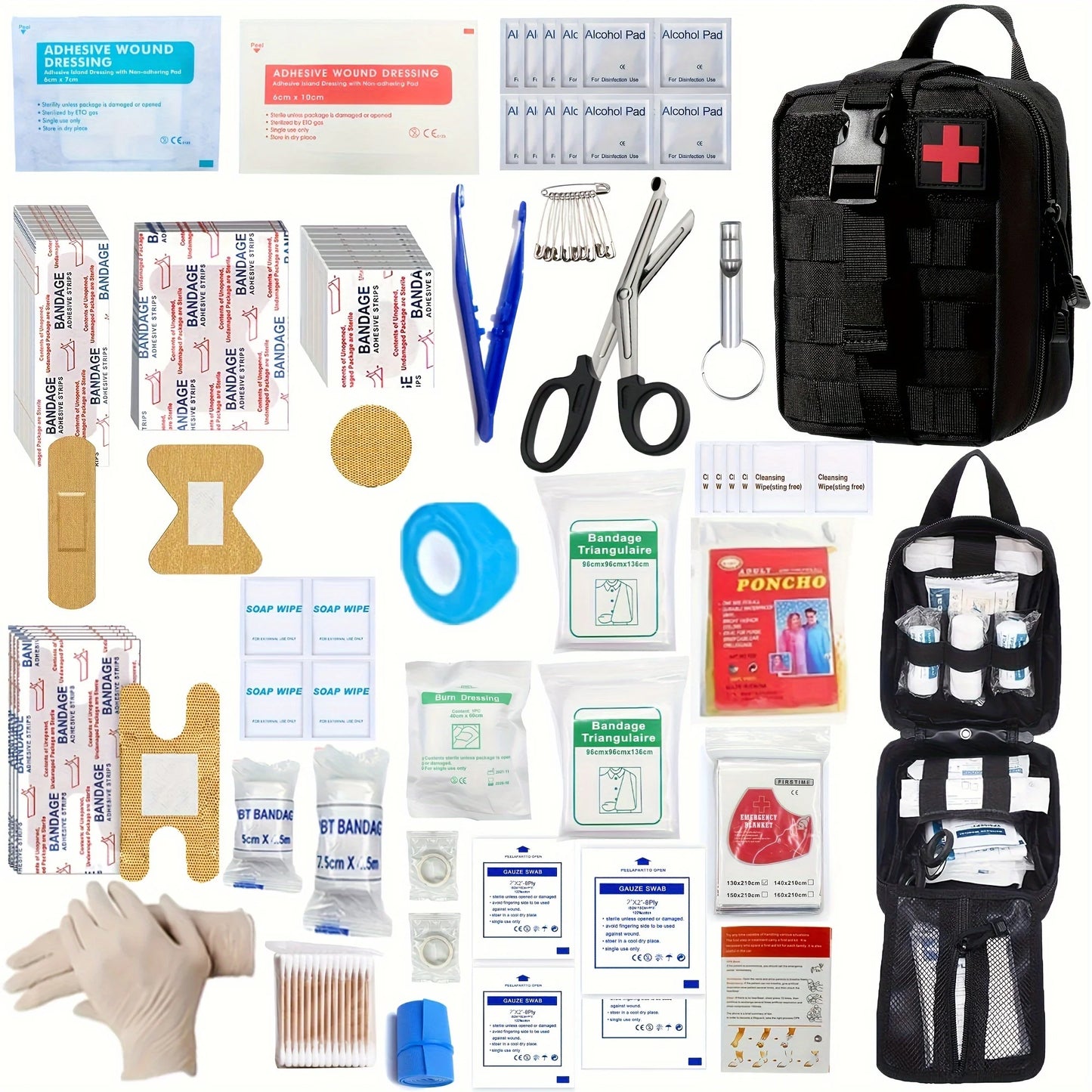 205pcs Universal First Aid Kit