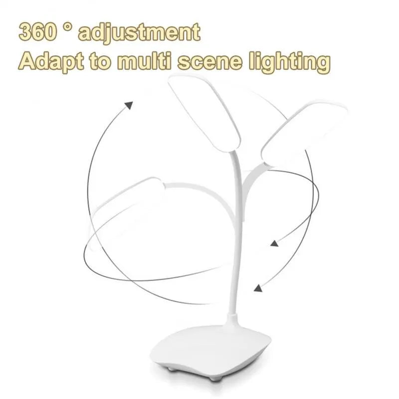 LED Desktop Desk Lamp USB Rechargeable