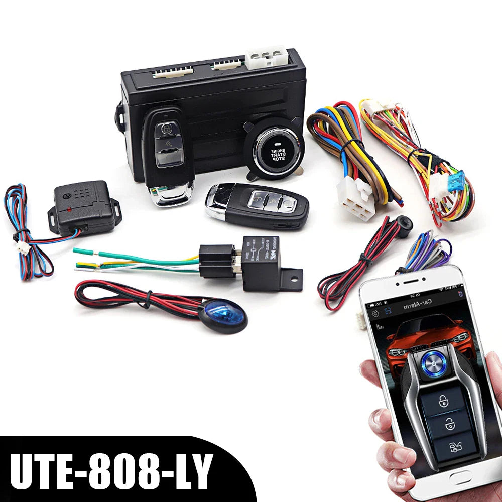 Keyless Entry System Remote Start Kit with Smartphone Control