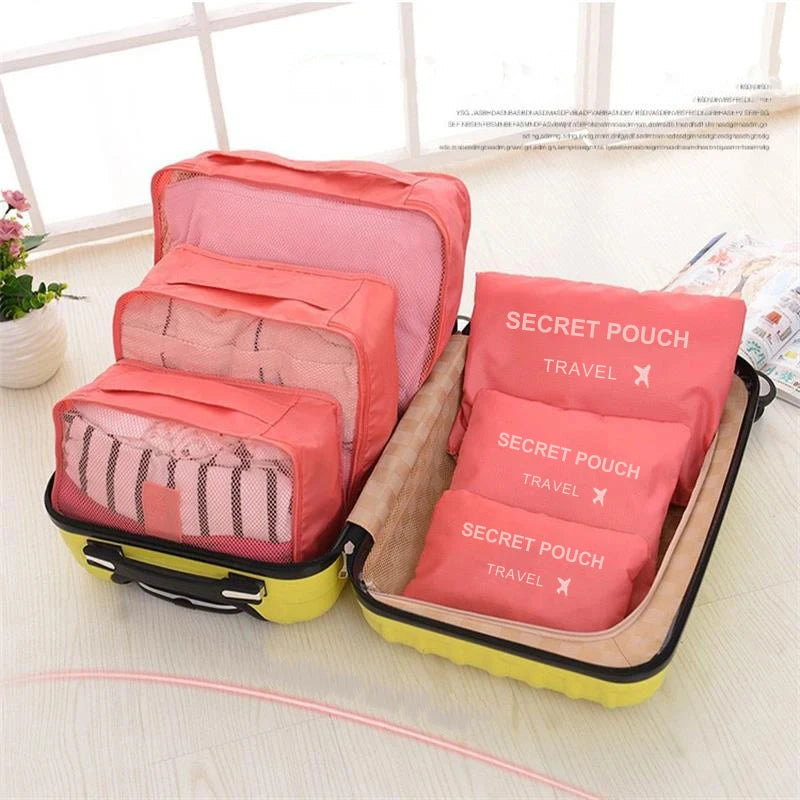 6pcs Travel  Packing Cube Bag