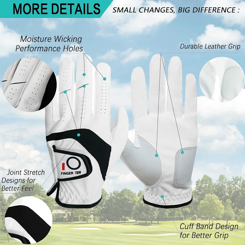 5 Pcs Golf Gloves Men