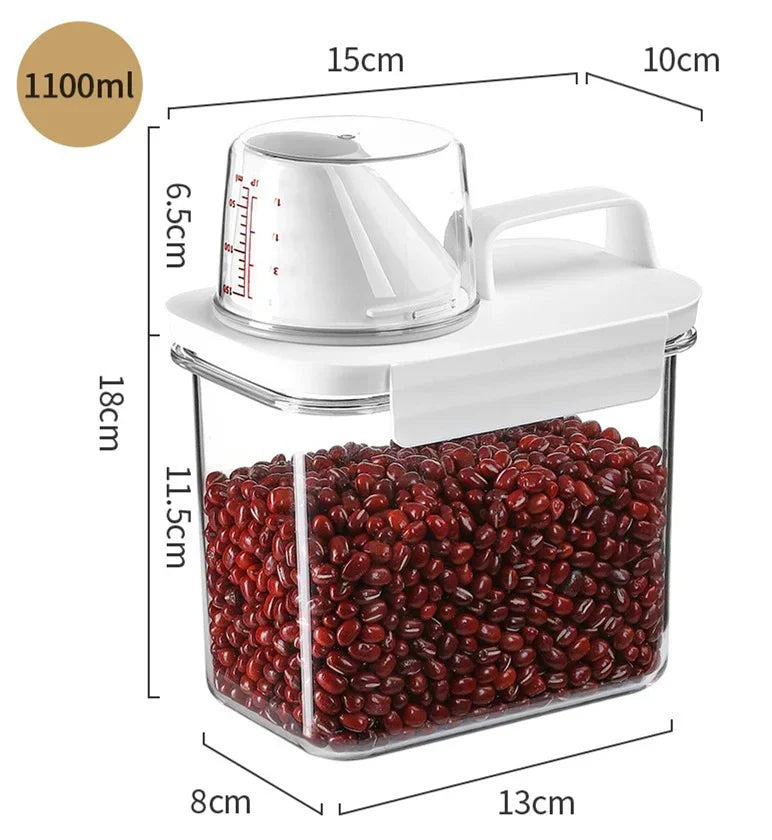 Food Storage Containers with Measuring Cup