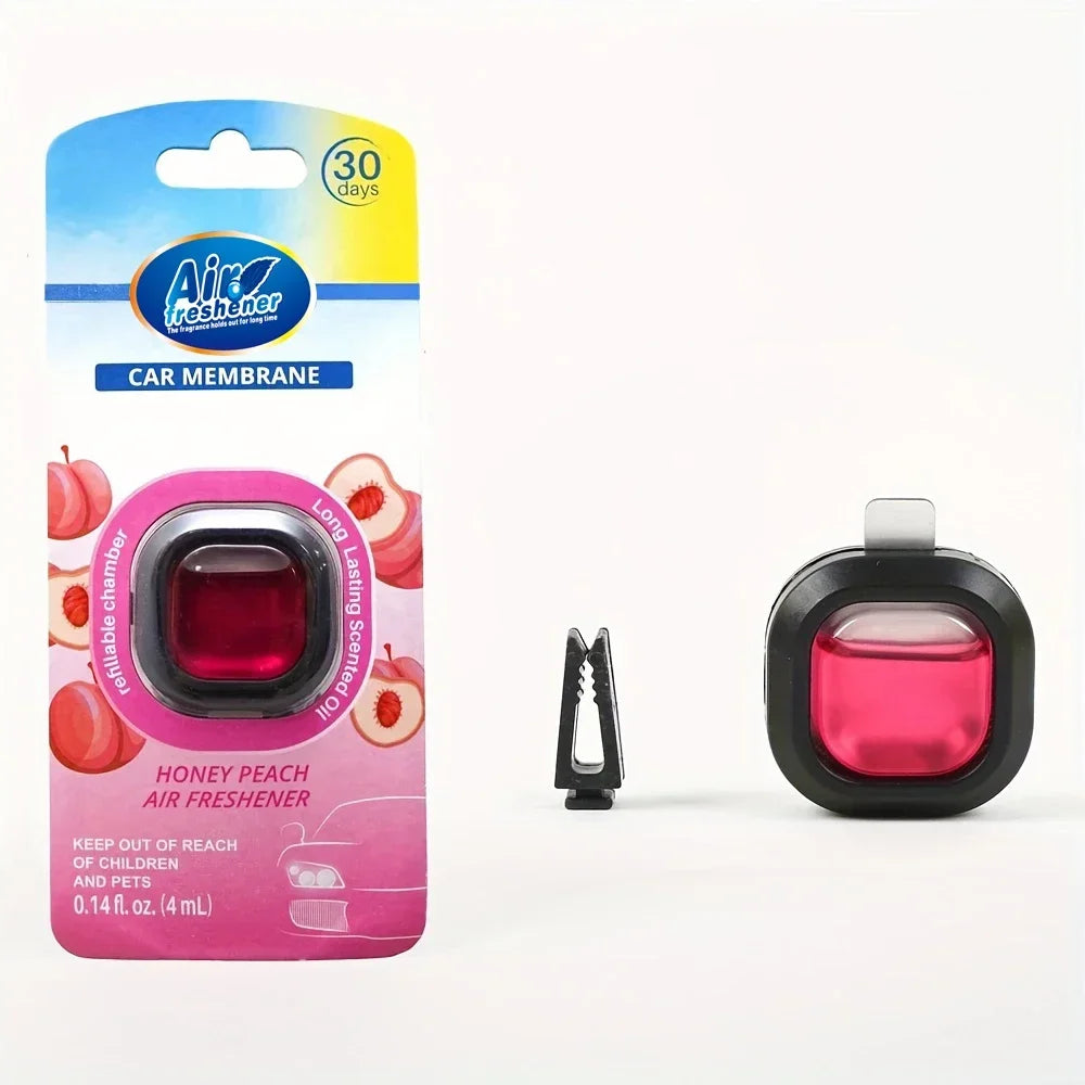 Compact air freshener with long lasting scent cartridge