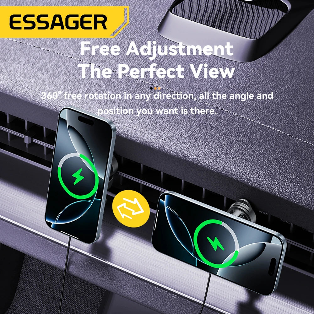 Magnetic Car Phone Holder Wireless Charger