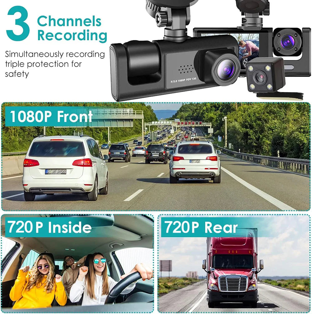 Dash Cam for Car Front And Rear Camera 1080P