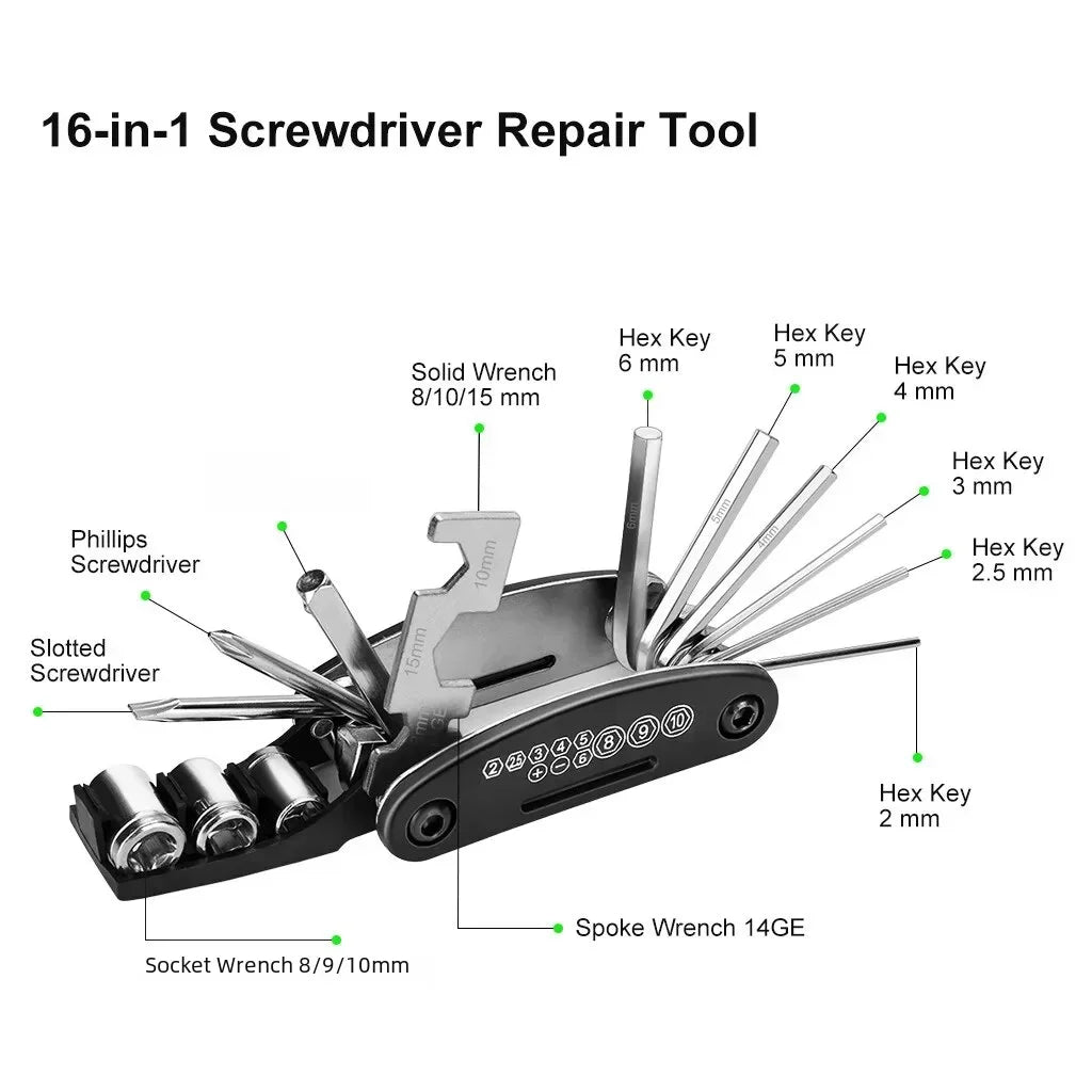 Bicycle Repair Tools Kit