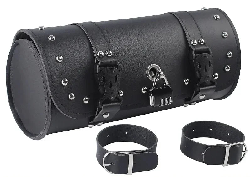 Classic style motorcycle tool bag for cruiser and touring bikes