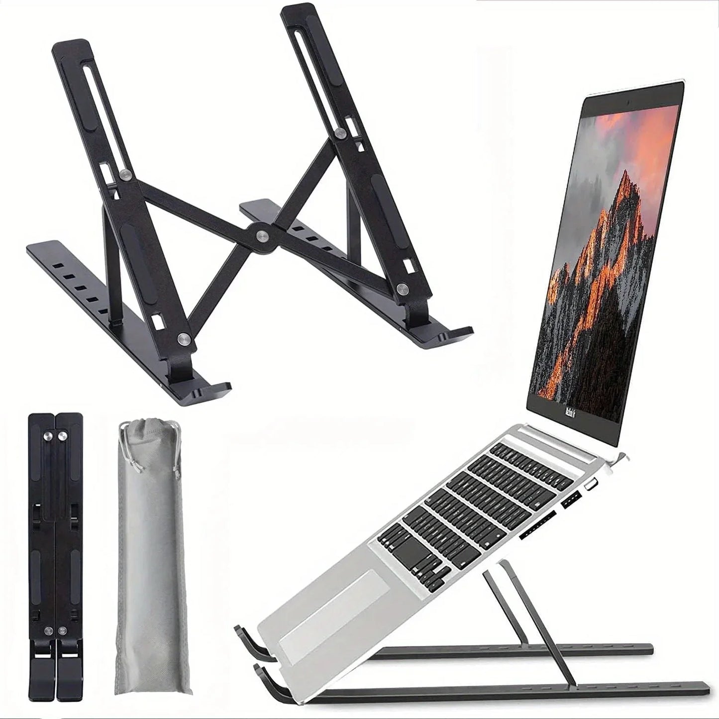 ElevatedDesk™ Adjustable Aluminum Laptop Stand