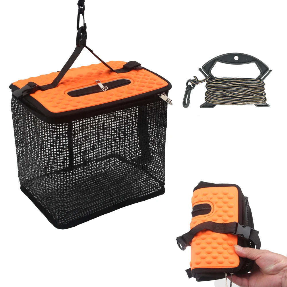 Foldable Floating Fish Basket