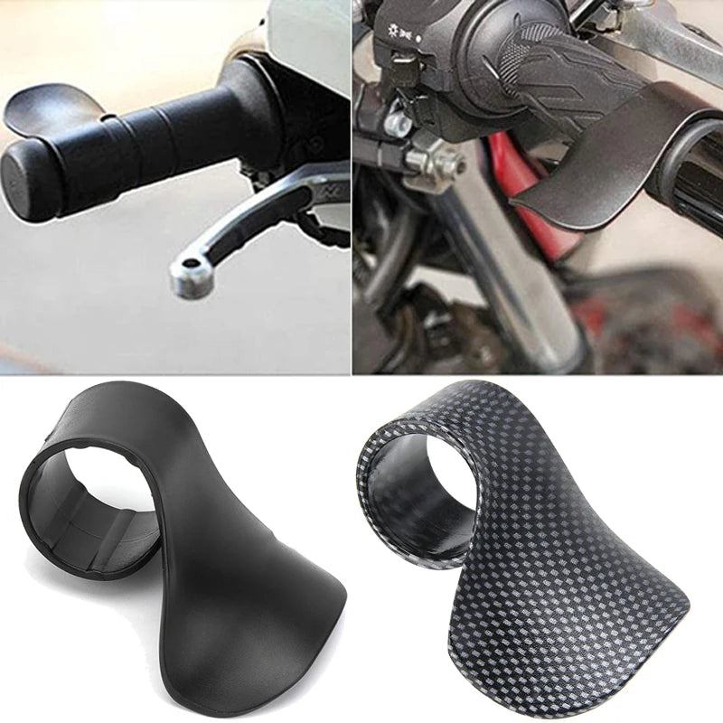 Motorcycle thumb cruise control grip for steady riding