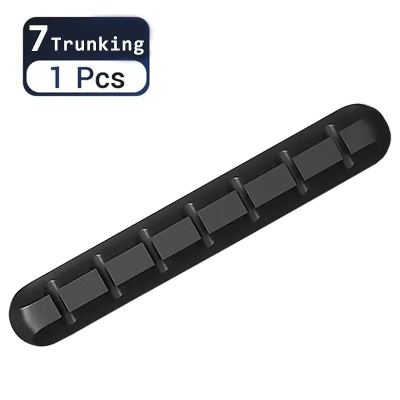 Self-Adhesive Power Cord Cord Manager Fixed Chuck Plug Mouse Cable Headset Winder Mobile Phone Data Cable Card Silicone Desktop