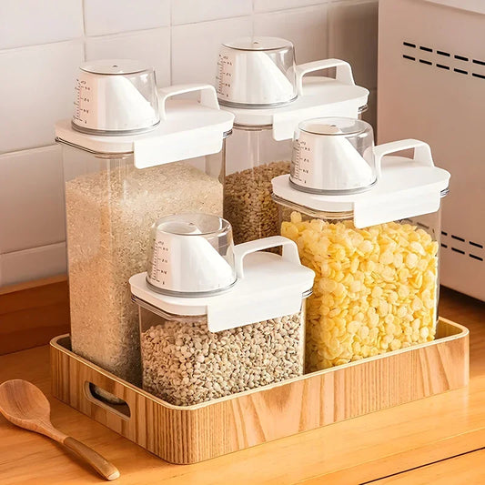 Food Storage Containers with Measuring Cup