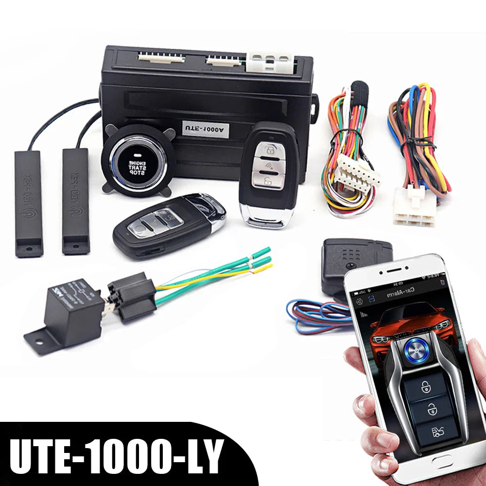 Keyless Entry System Remote Start Kit with Smartphone Control
